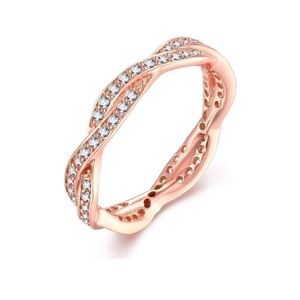 Twist of Fate Style Rose gold and Diamond Ring